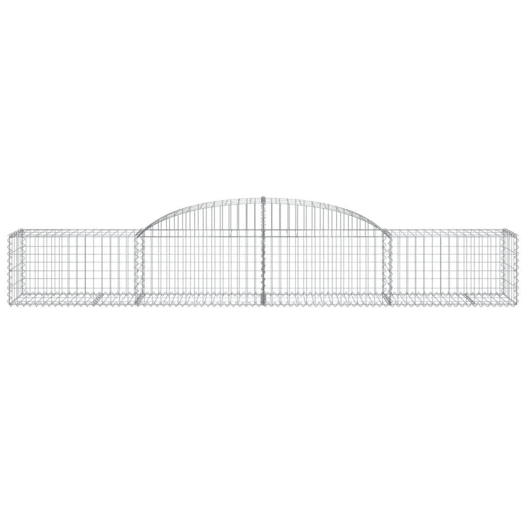 Coșuri gabion arcuite, 10 buc., 300x50x40/60cm, fier galvanizat GartenMobel Dekor