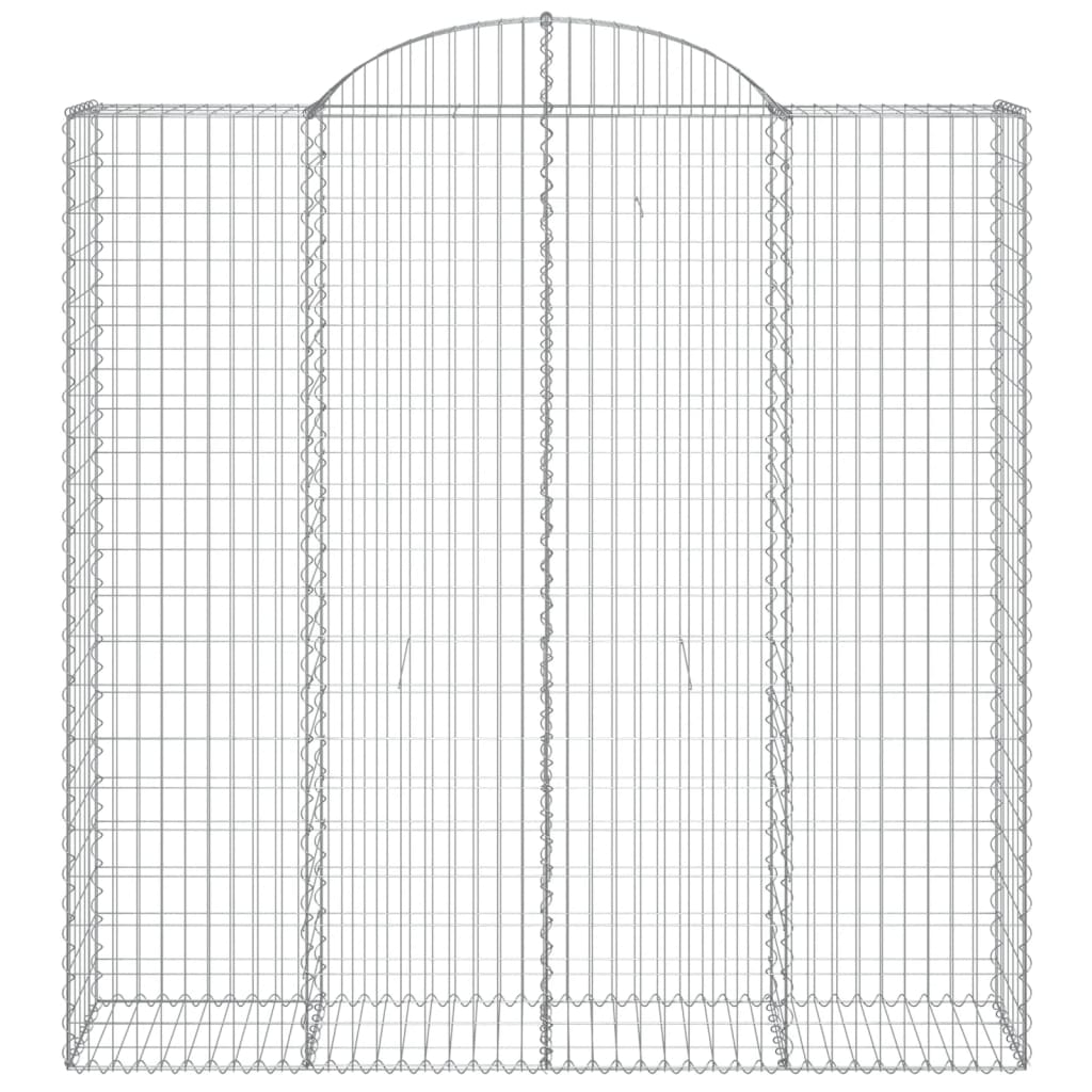 Coșuri gabion arcuite, 10 buc 200x50x200/220cm, fier galvanizat GartenMobel Dekor