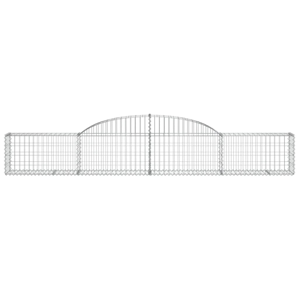 Coșuri gabion arcuite, 12 buc., 300x30x40/60cm, fier galvanizat GartenMobel Dekor