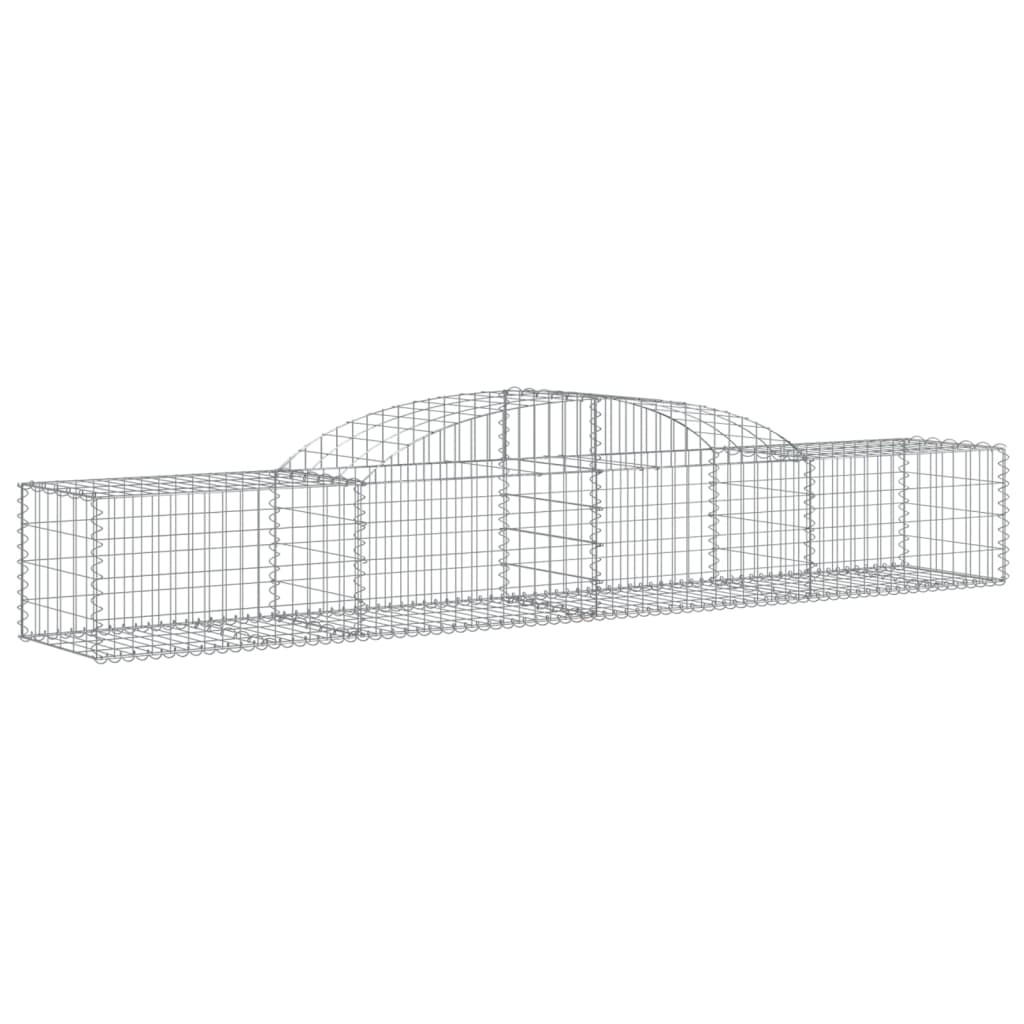 Coșuri gabion arcuite, 12 buc., 300x50x40/60cm, fier galvanizat GartenMobel Dekor