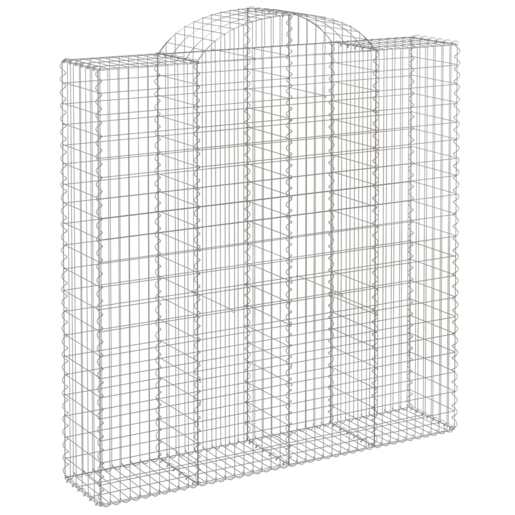 Coșuri gabion arcuite, 12 buc 200x50x200/220cm, fier galvanizat GartenMobel Dekor