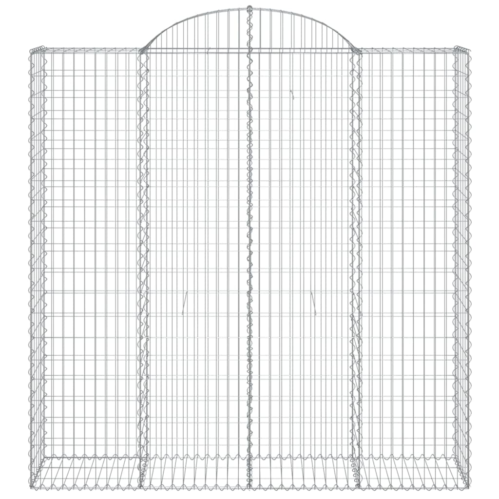 Coșuri gabion arcuite, 12 buc 200x50x200/220cm, fier galvanizat GartenMobel Dekor