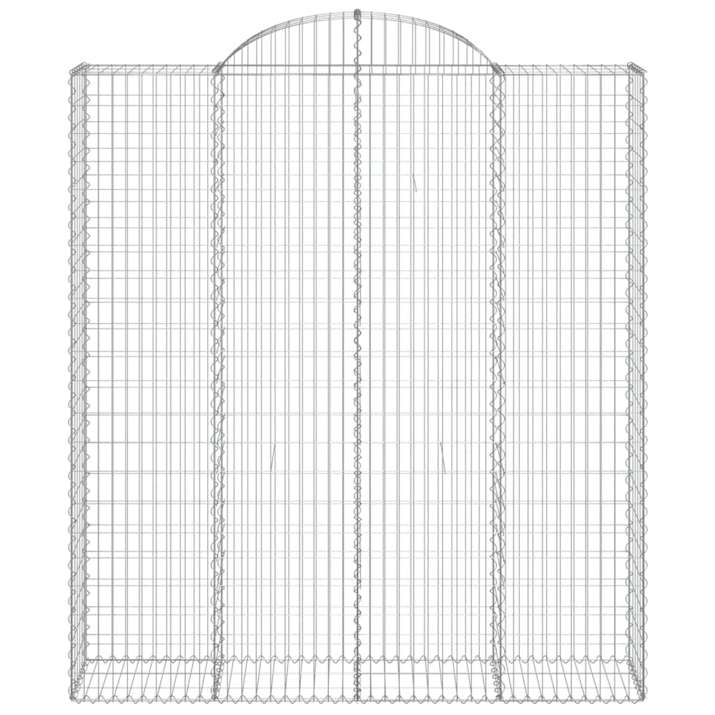 Coșuri gabion arcuite, 14 buc 200x50x220/240cm, fier galvanizat GartenMobel Dekor