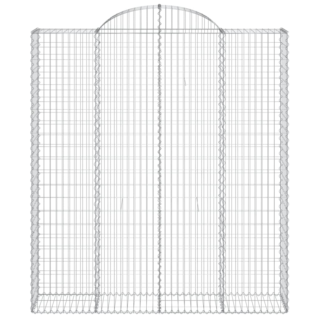 Coșuri gabion arcuite, 18 buc 200x50x220/240cm, fier galvanizat GartenMobel Dekor