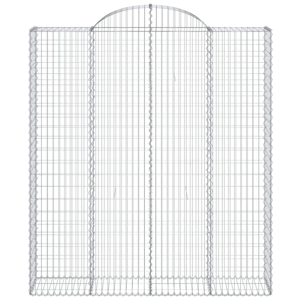 Coșuri gabion arcuite, 2 buc, 200x50x220/240cm, fier galvanizat GartenMobel Dekor