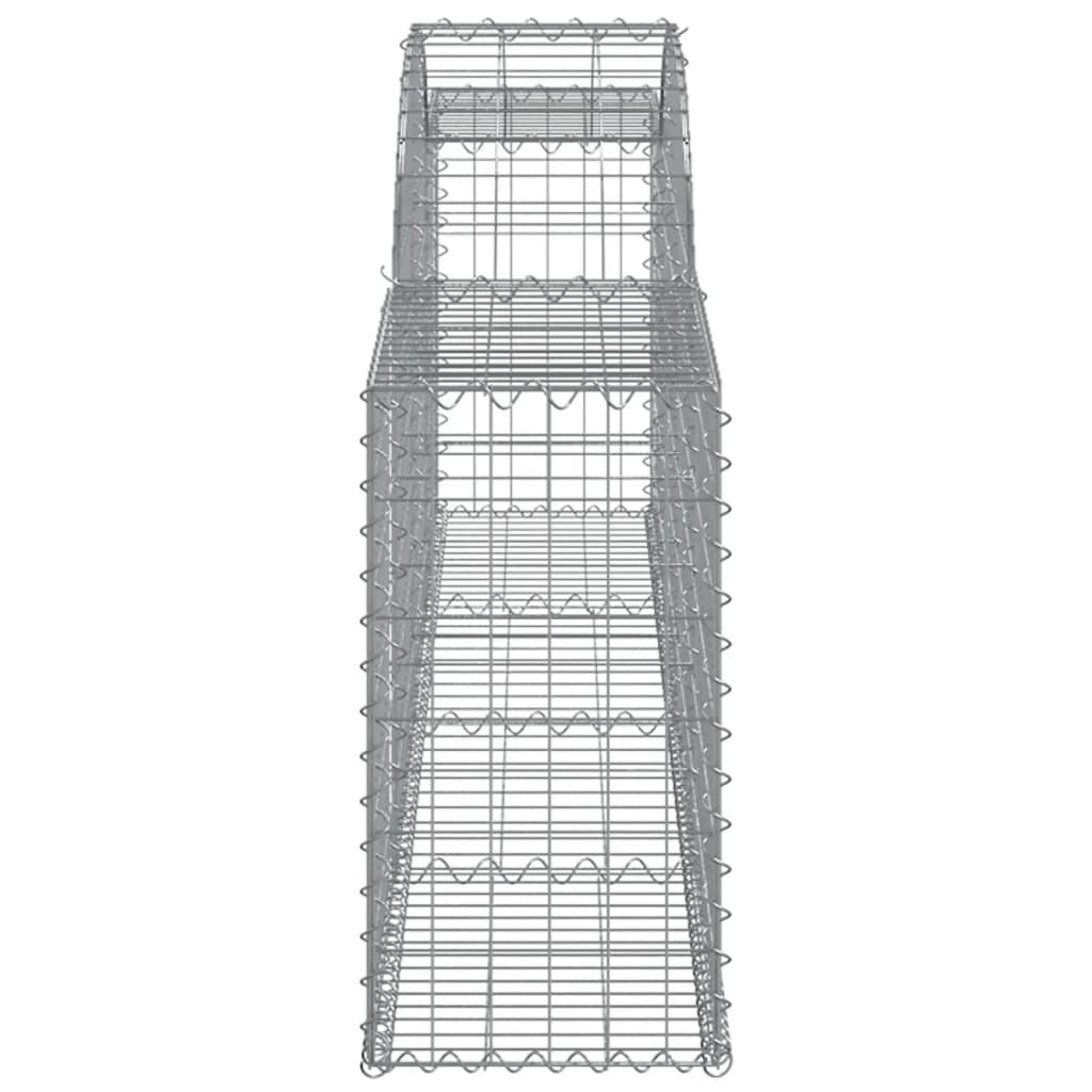 Coșuri gabion arcuite, 20 buc., 300x30x60/80cm, fier galvanizat GartenMobel Dekor