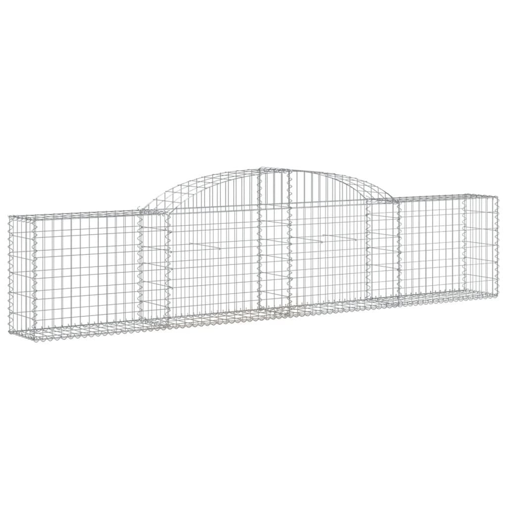 Coșuri gabion arcuite, 20 buc., 300x30x60/80cm, fier galvanizat GartenMobel Dekor