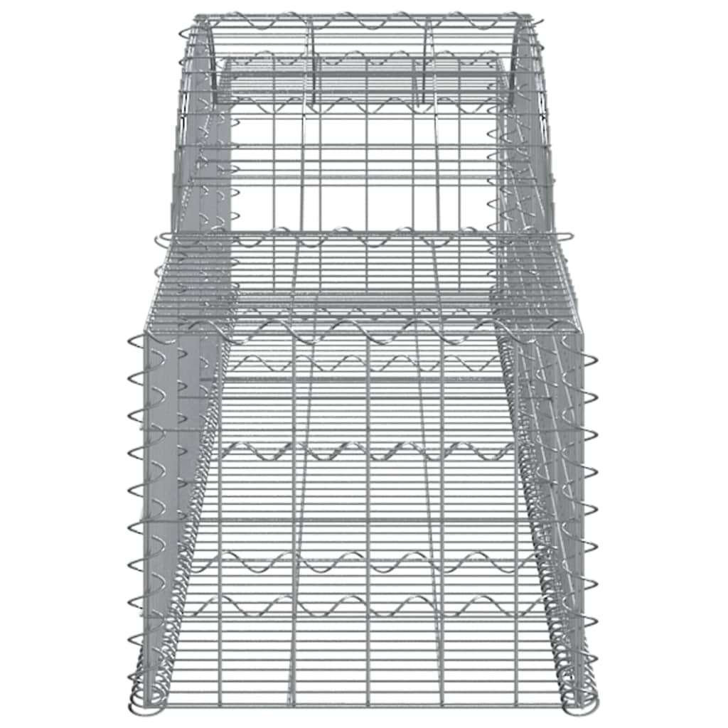 Coșuri gabion arcuite, 20 buc., 300x50x40/60cm, fier galvanizat GartenMobel Dekor