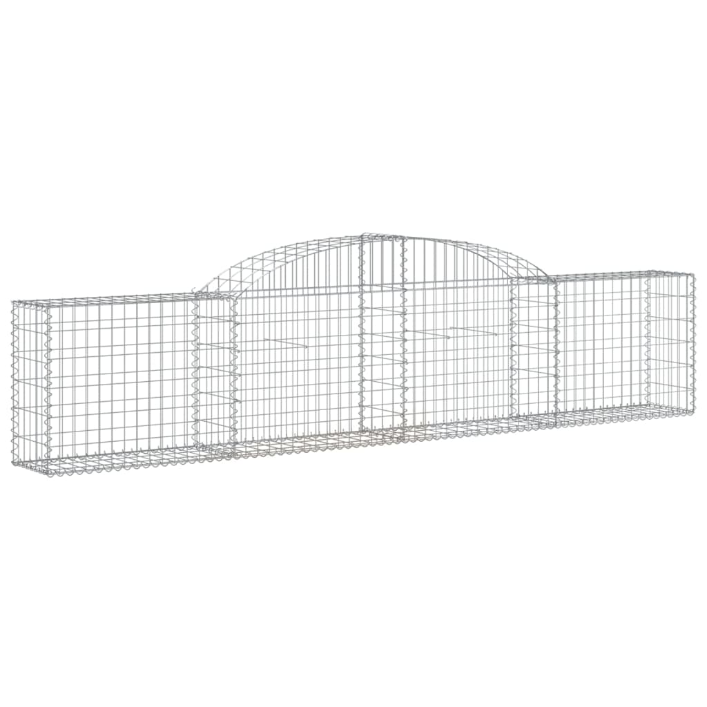 Coșuri gabion arcuite, 30 buc., 300x30x60/80cm, fier galvanizat GartenMobel Dekor