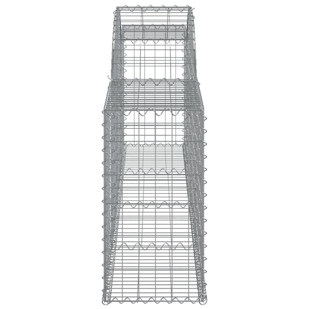 Coșuri gabion arcuite, 30 buc., 300x30x60/80cm, fier galvanizat GartenMobel Dekor