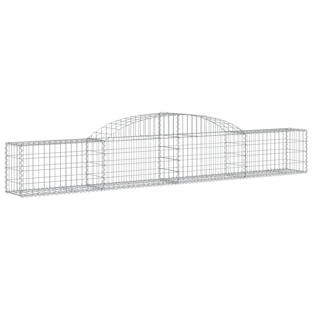 Coșuri gabion arcuite, 4 buc., 300x30x40/60 cm, fier galvanizat GartenMobel Dekor