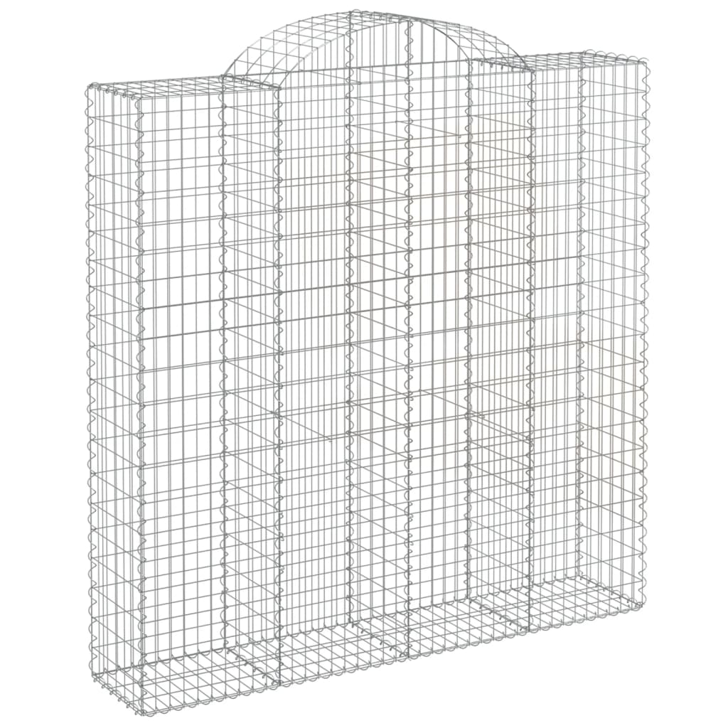 Coșuri gabion arcuite, 8 buc 200x50x200/220 cm, fier galvanizat GartenMobel Dekor