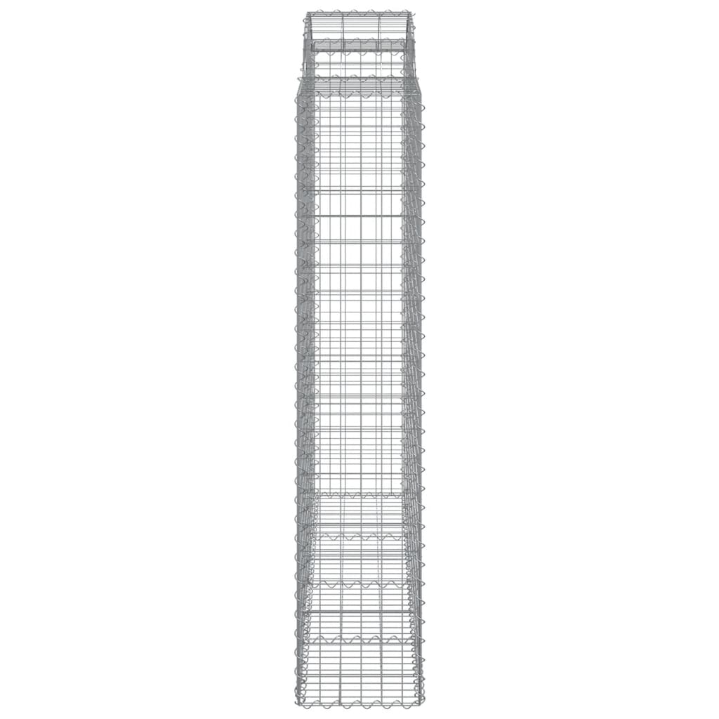 Coșuri gabion arcuite, 8 buc 200x50x200/220 cm, fier galvanizat GartenMobel Dekor