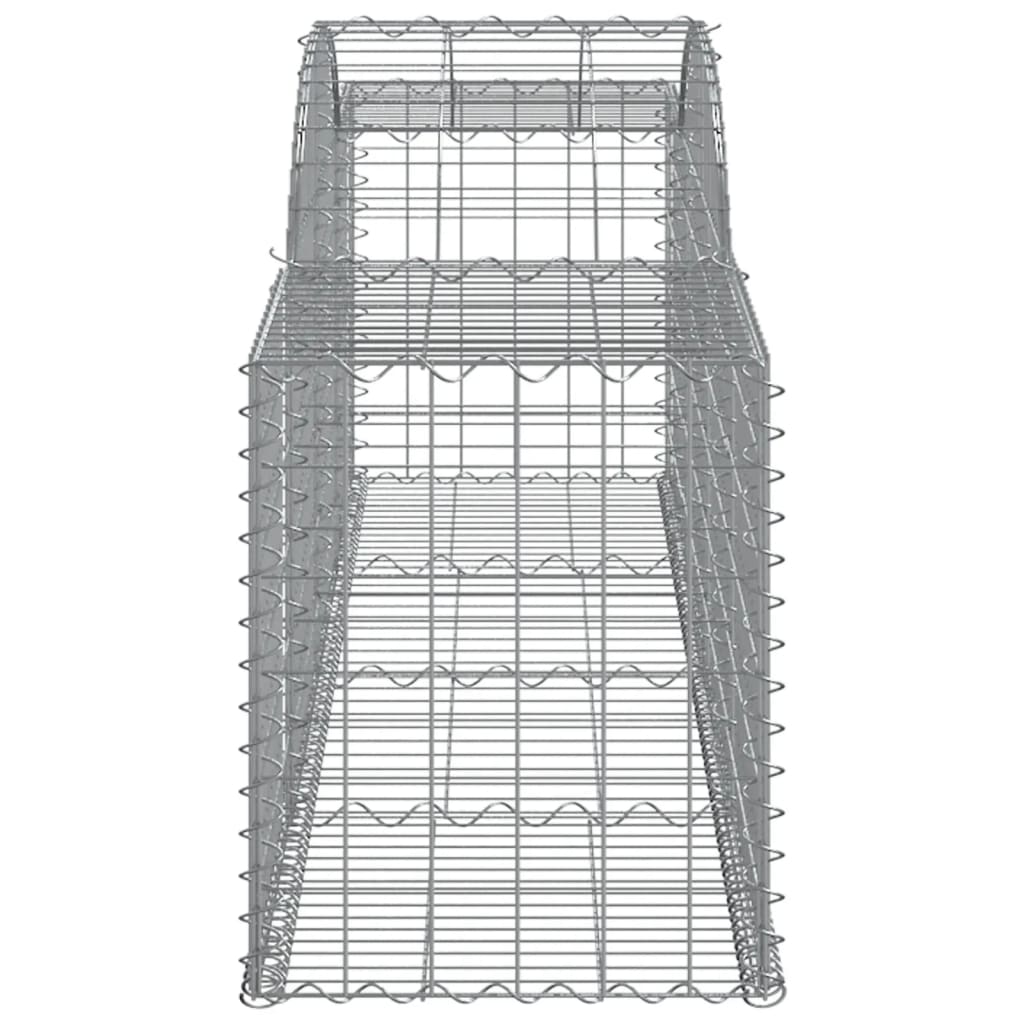 Coșuri gabion arcuite 10 buc, 300x50x60/80 cm, fier galvanizat GartenMobel Dekor