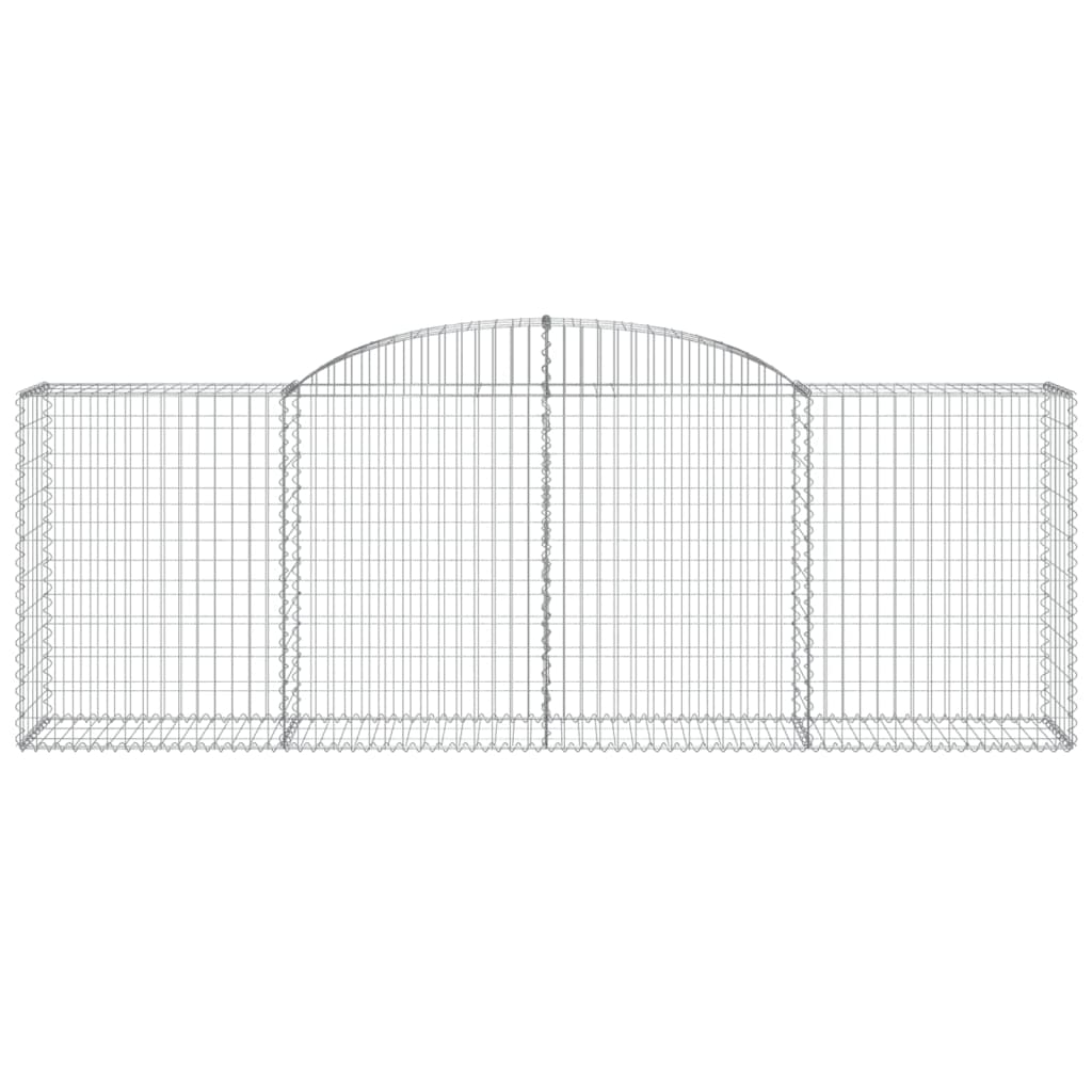 Coșuri gabion arcuite 12 buc, 300x50x100/120cm, fier galvanizat GartenMobel Dekor