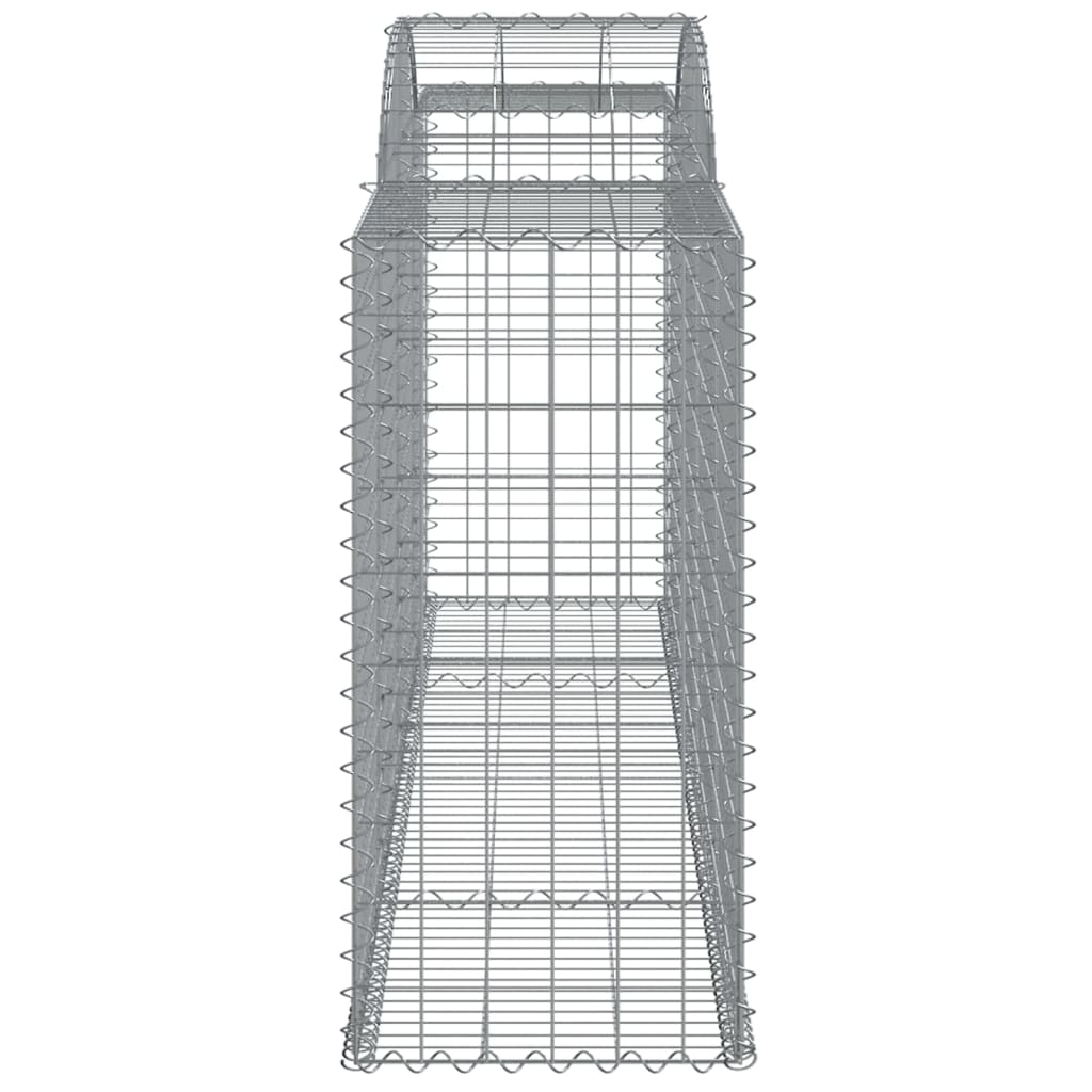 Coșuri gabion arcuite 12 buc, 300x50x100/120cm, fier galvanizat GartenMobel Dekor