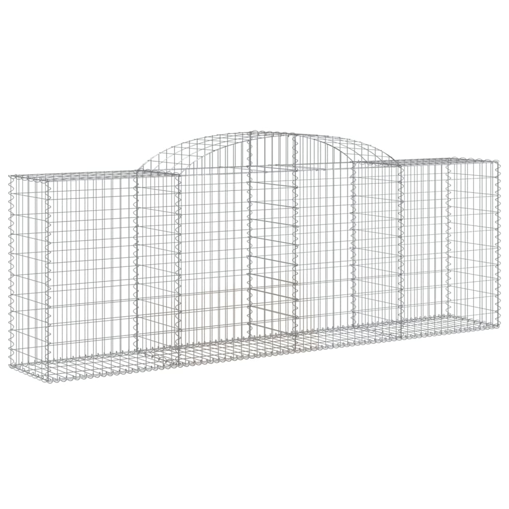 Coșuri gabion arcuite 12 buc, 300x50x100/120cm, fier galvanizat GartenMobel Dekor