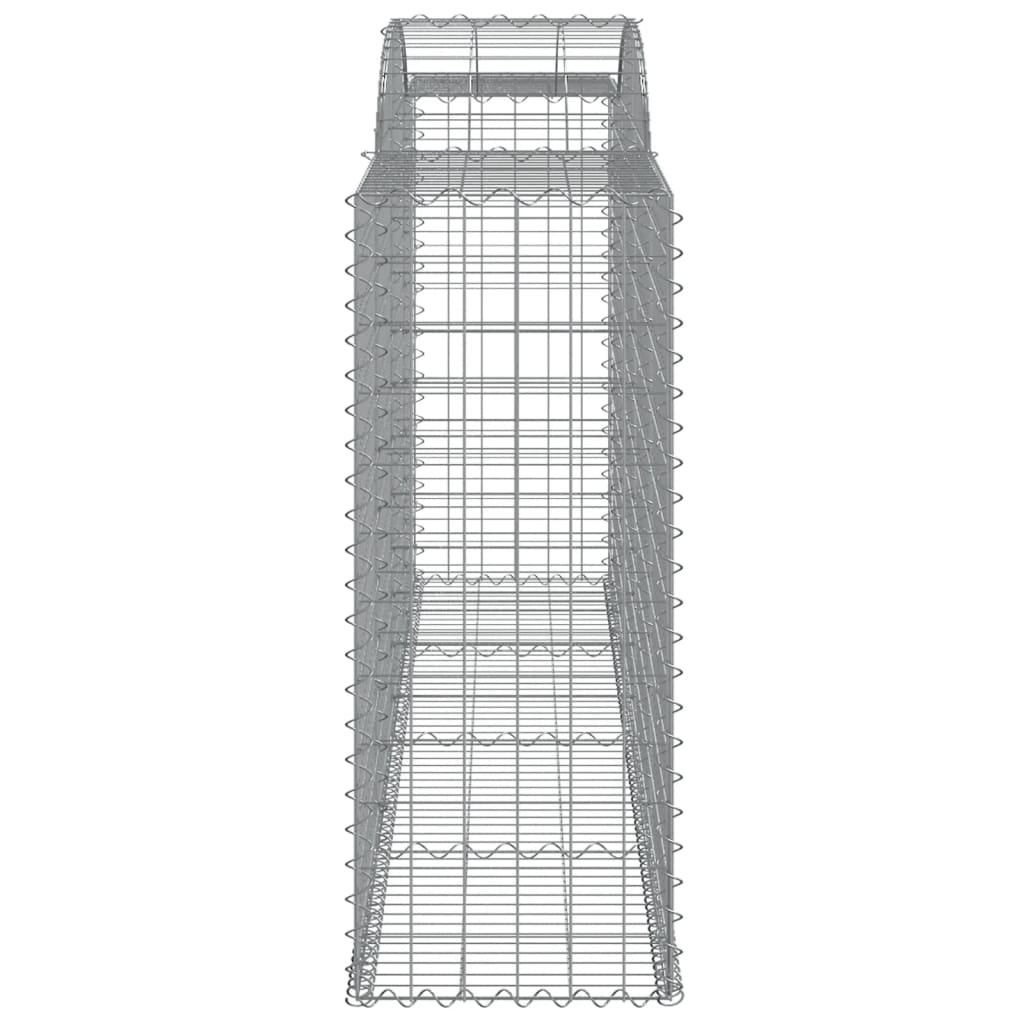 Coșuri gabion arcuite 12 buc. 300x50x120/140 cm fier galvanizat GartenMobel Dekor