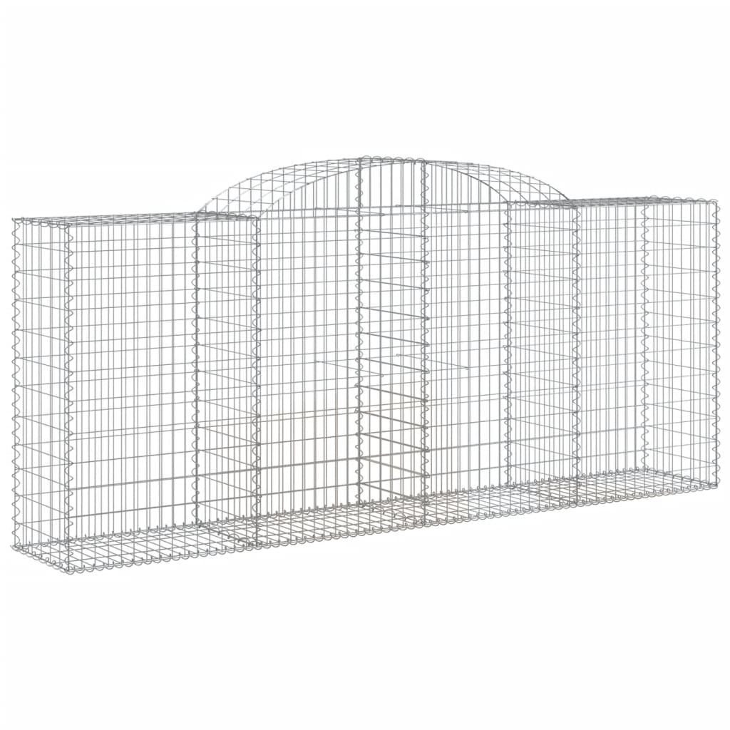 Coșuri gabion arcuite 12 buc. 300x50x120/140 cm fier galvanizat GartenMobel Dekor