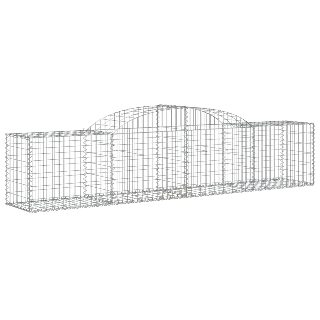 Coșuri gabion arcuite 12 buc, 300x50x60/80 cm, fier galvanizat GartenMobel Dekor