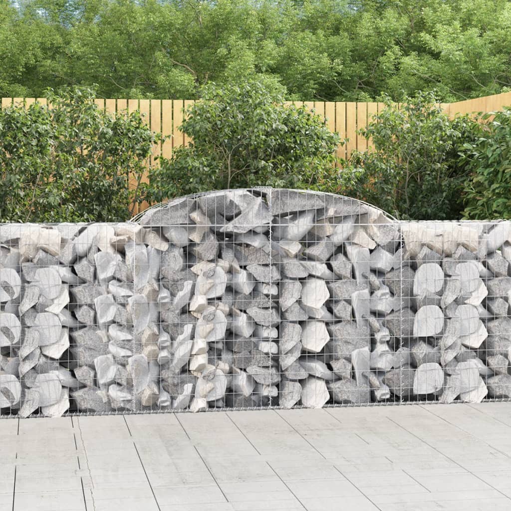 Coșuri gabion arcuite 20 buc, 300x50x100/120cm, fier galvanizat GartenMobel Dekor