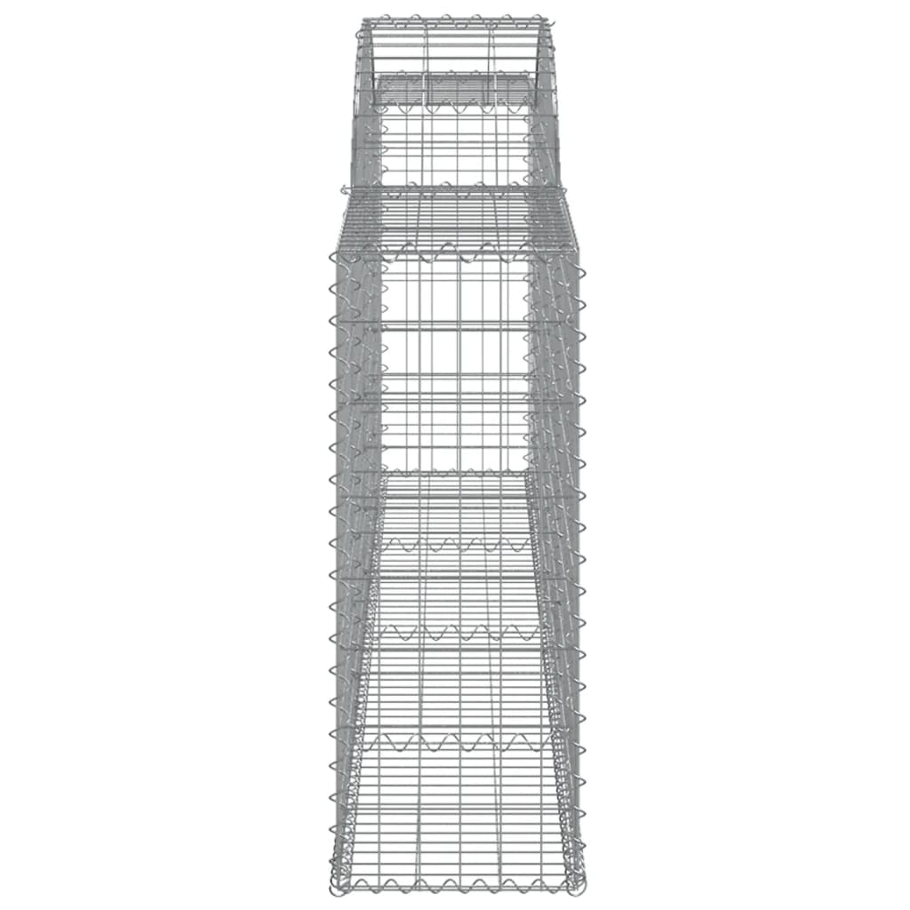 Coșuri gabion arcuite 30 buc, 300x30x80/100 cm, fier galvanizat GartenMobel Dekor