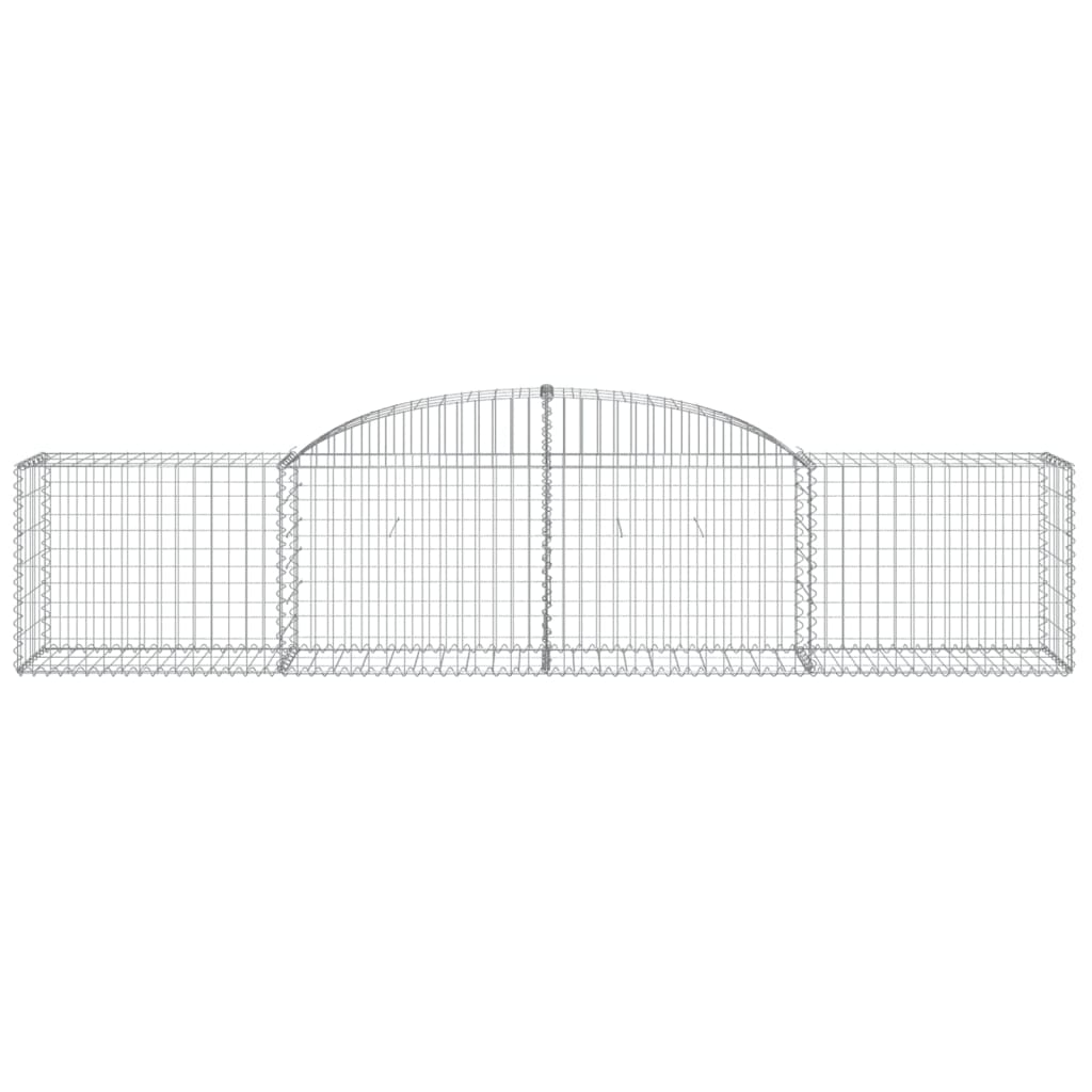 Coșuri gabion arcuite 30 buc, 300x50x60/80 cm, fier galvanizat GartenMobel Dekor