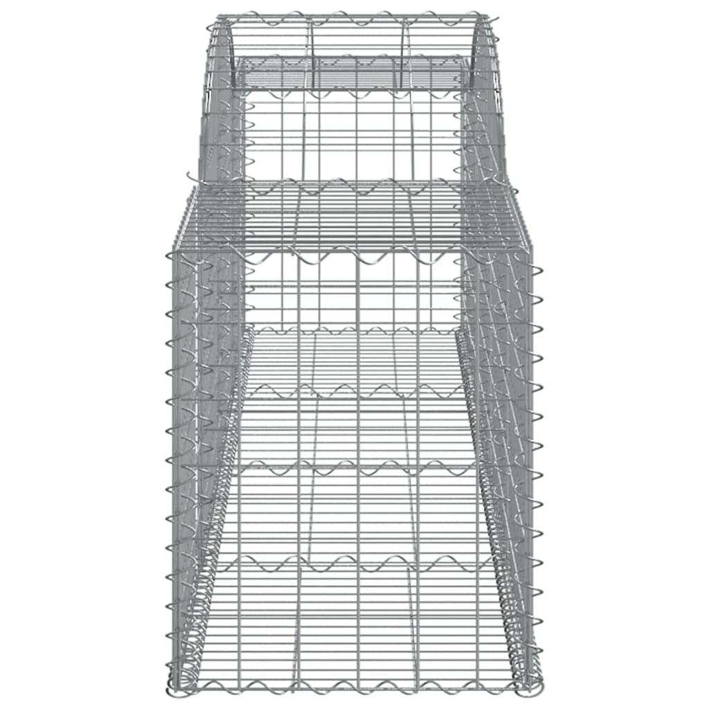 Coșuri gabion arcuite 30 buc, 300x50x60/80 cm, fier galvanizat GartenMobel Dekor