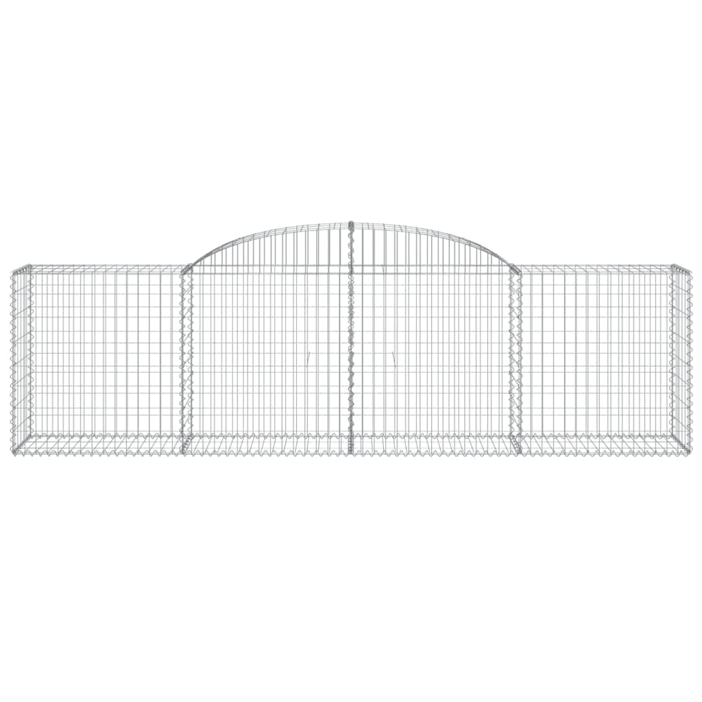 Coșuri gabion arcuite 30 buc, 300x50x80/100 cm, fier galvanizat GartenMobel Dekor