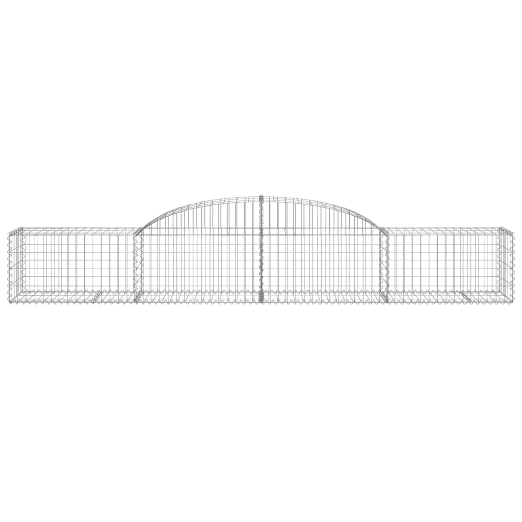 Coșuri gabion arcuite 4 buc., 300x50x40/60 cm, fier galvanizat GartenMobel Dekor