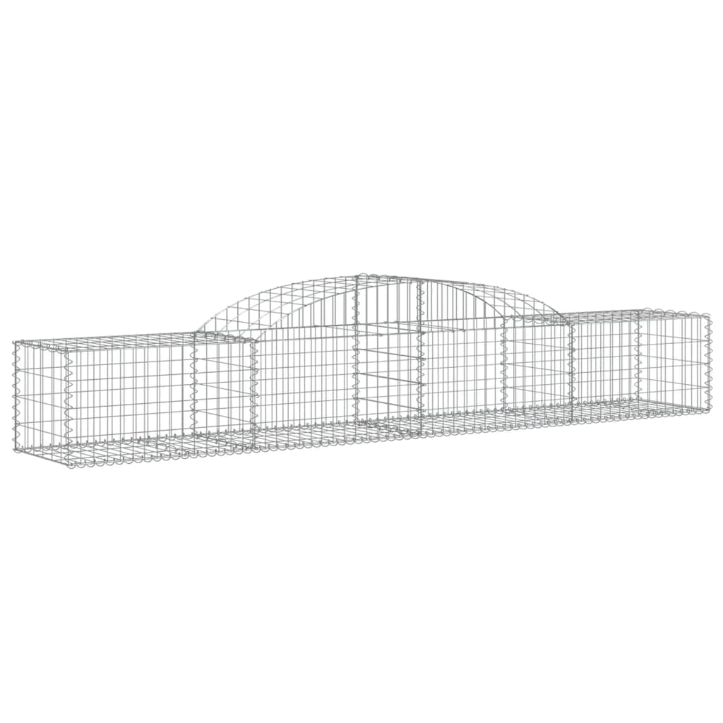 Coșuri gabion arcuite 4 buc., 300x50x40/60 cm, fier galvanizat GartenMobel Dekor