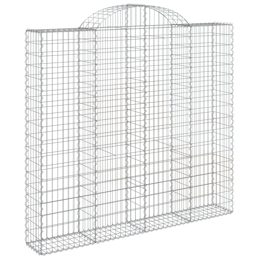 Coșuri gabion arcuite 4 buc, 200x50x180/200 cm, fier galvanizat GartenMobel Dekor