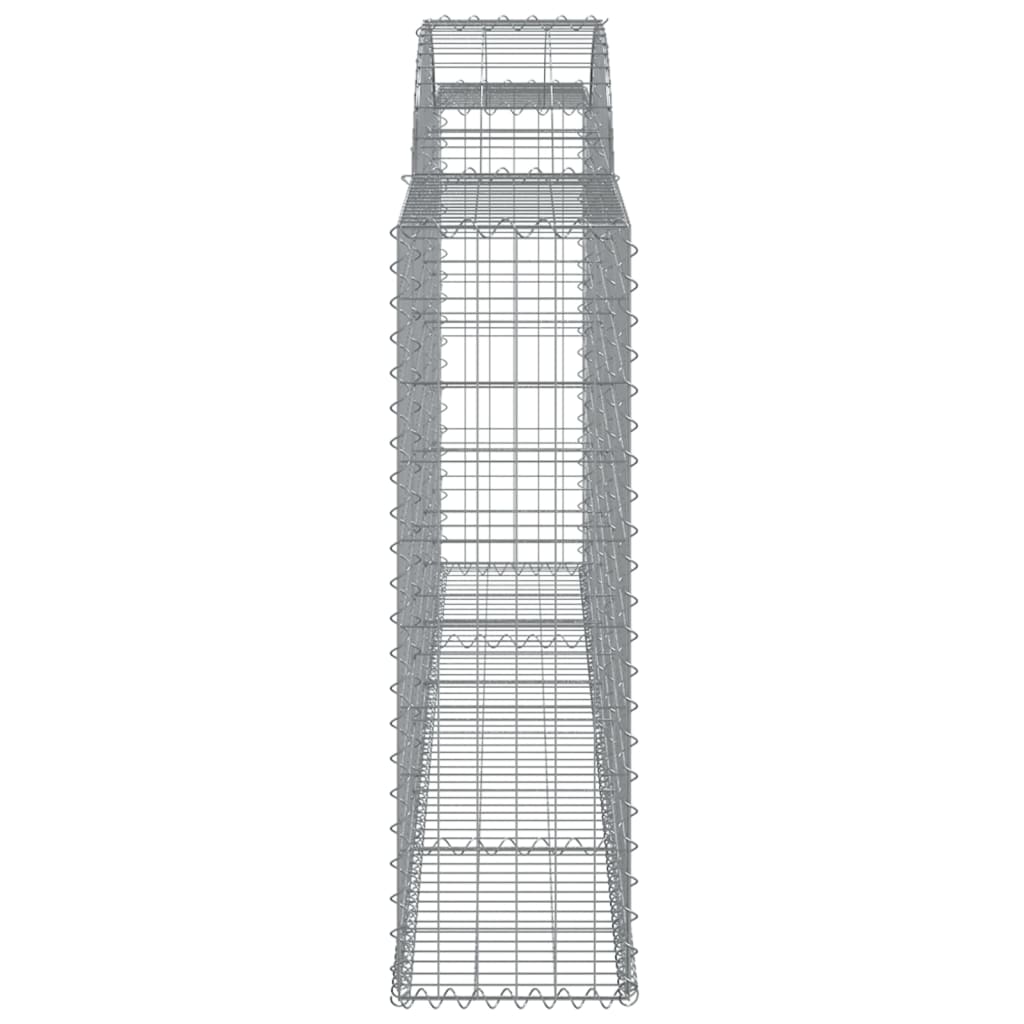 Coșuri gabion arcuite 4 buc, 300x30x100/120 cm fier galvanizat GartenMobel Dekor