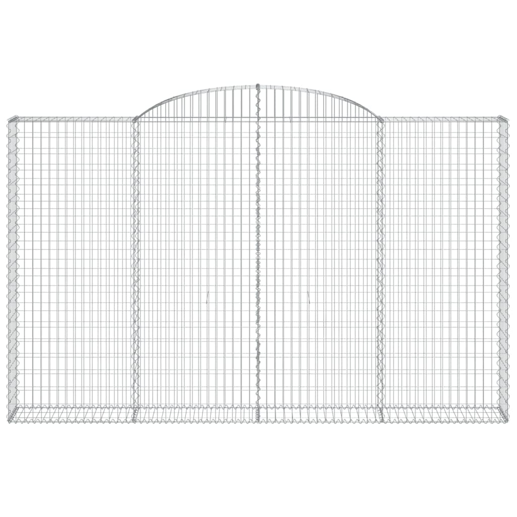 Coșuri gabion arcuite 4 buc, 300x30x180/200 cm, fier galvanizat GartenMobel Dekor