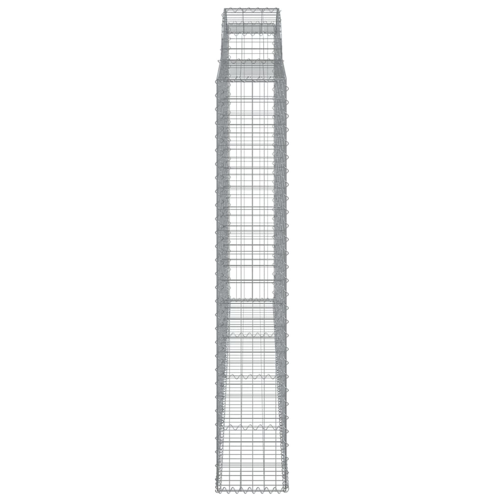 Coșuri gabion arcuite 4 buc, 300x30x180/200 cm, fier galvanizat GartenMobel Dekor