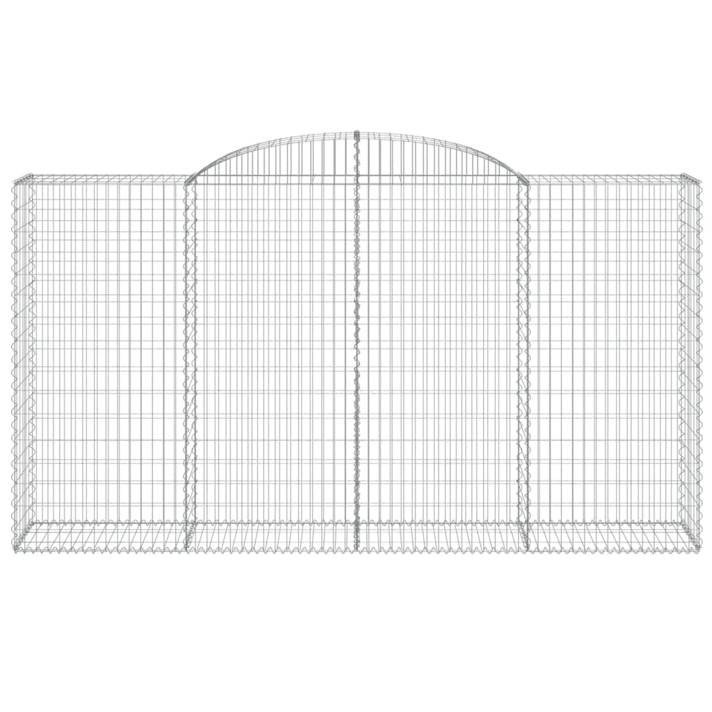Coșuri gabion arcuite 4 buc, 300x50x160/180 cm, fier galvanizat GartenMobel Dekor