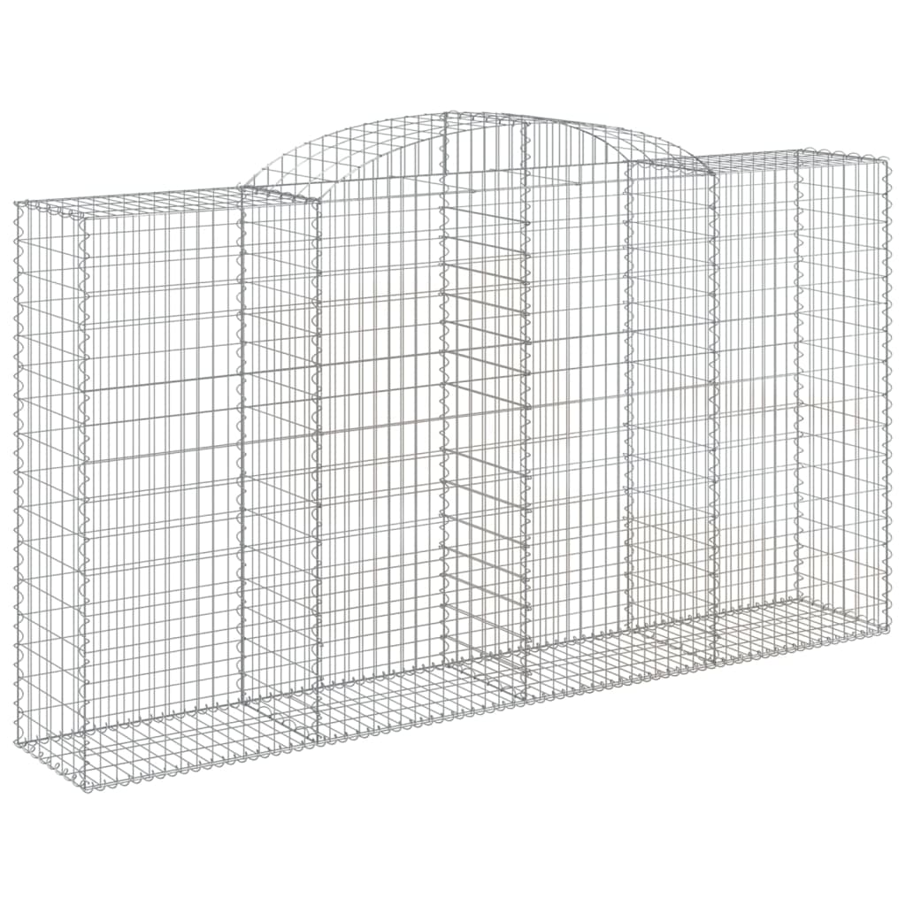 Coșuri gabion arcuite 4 buc, 300x50x160/180 cm, fier galvanizat GartenMobel Dekor