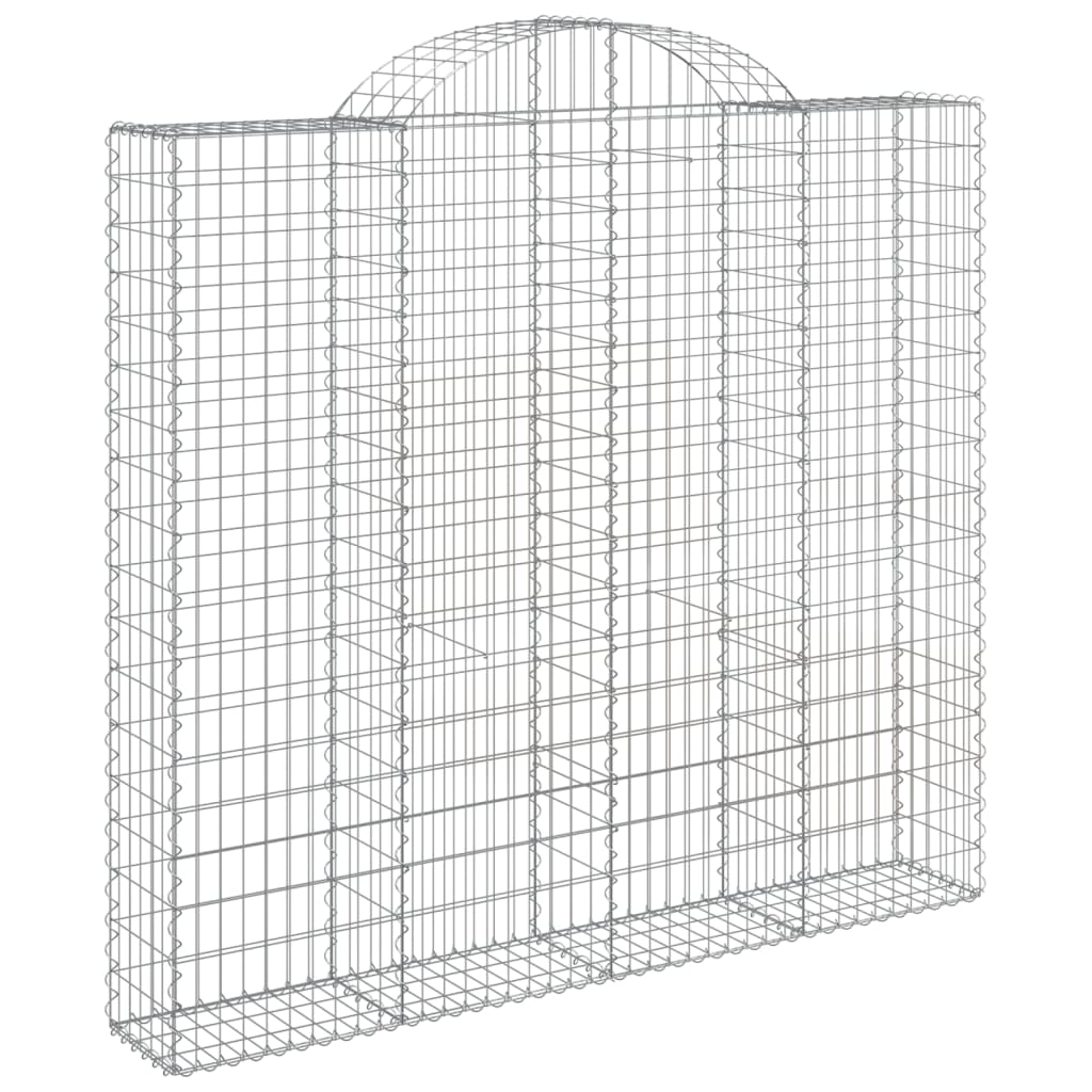 Coșuri gabion arcuite 6 buc, 200x50x180/200 cm, fier galvanizat GartenMobel Dekor