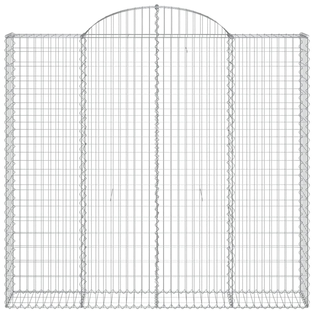 Coșuri gabion arcuite 6 buc, 200x50x180/200 cm, fier galvanizat GartenMobel Dekor