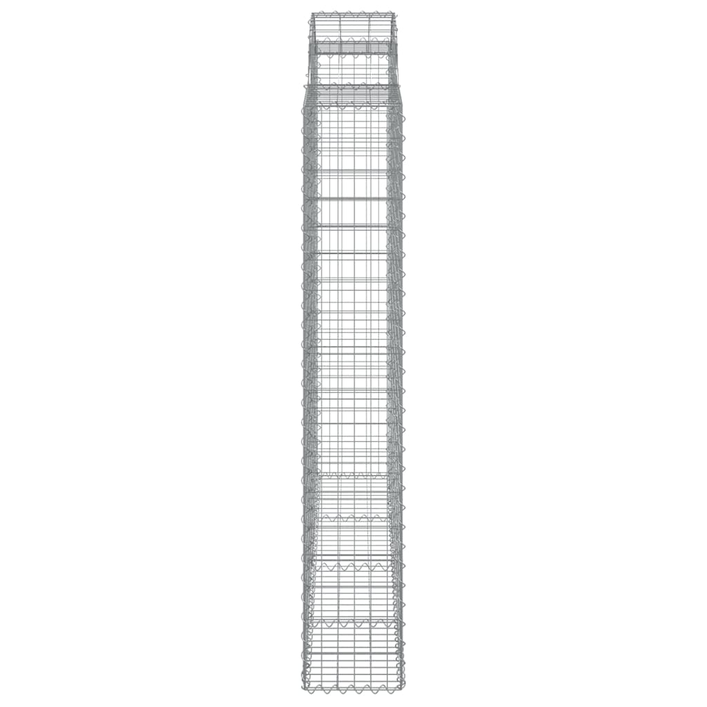 Coșuri gabion arcuite 6 buc, 200x50x180/200 cm, fier galvanizat GartenMobel Dekor