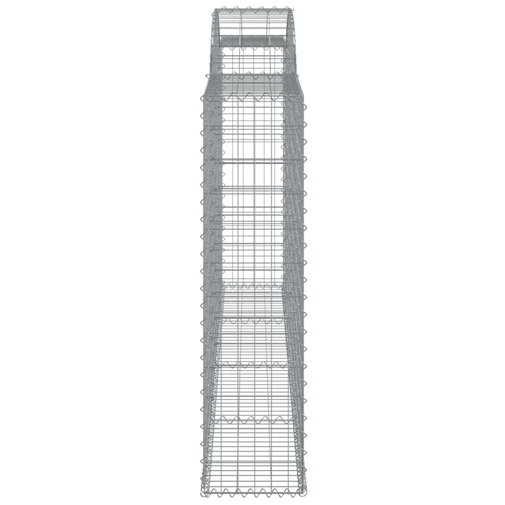 Coșuri gabion arcuite 6 buc, 300x30x120/140 cm, fier galvanizat GartenMobel Dekor