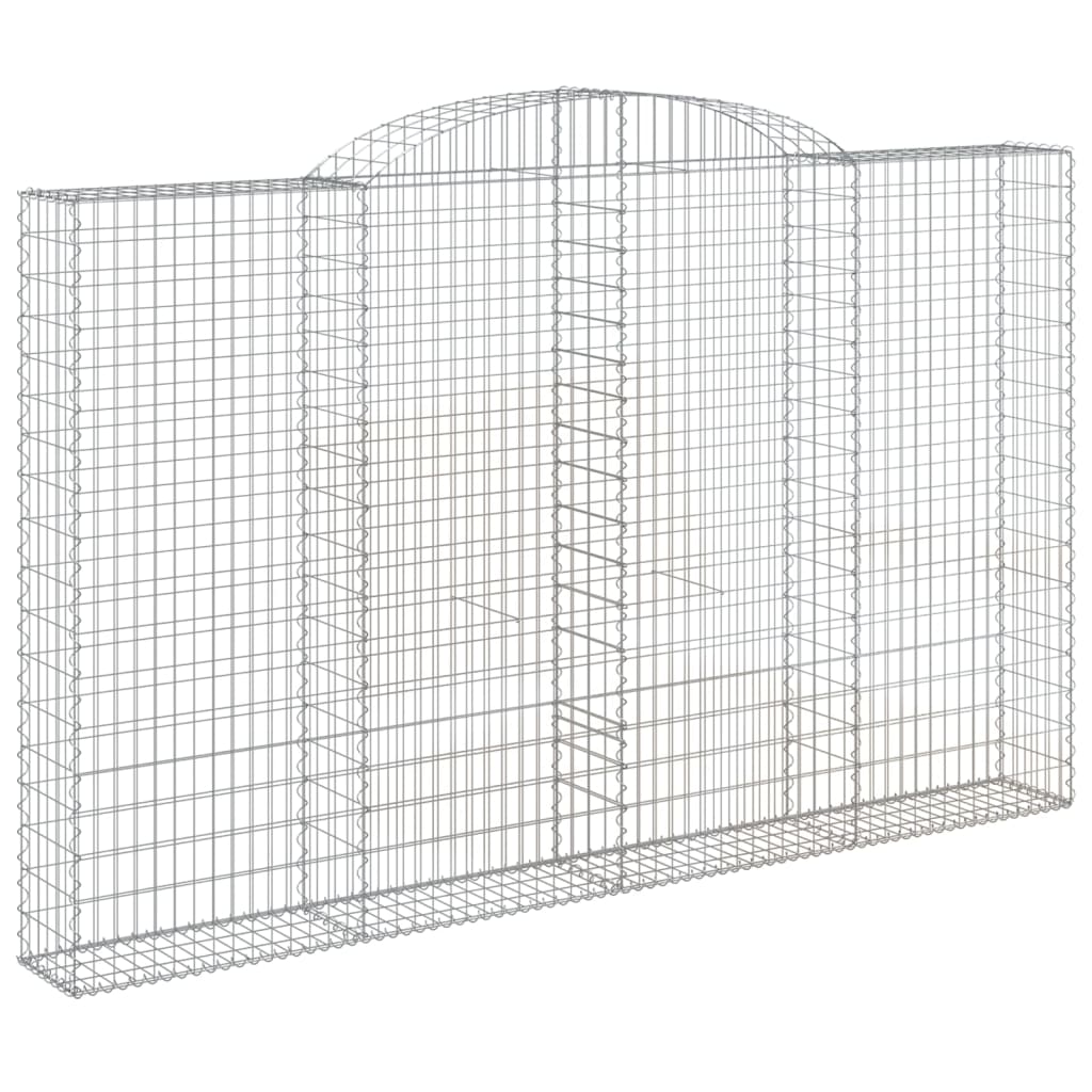 Coșuri gabion arcuite 6 buc, 300x30x180/200 cm, fier galvanizat GartenMobel Dekor