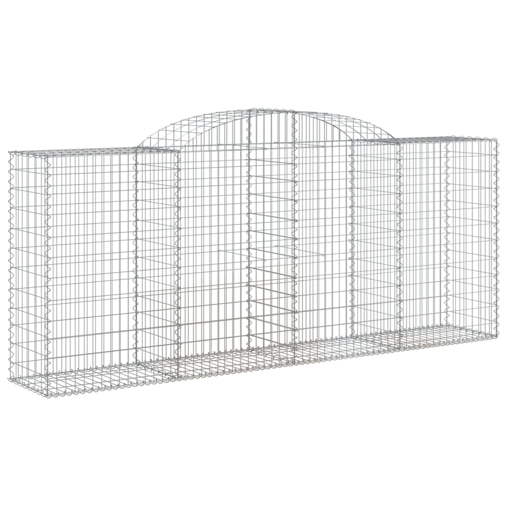 Coșuri gabion arcuite 6 buc. 300x50x120/140 cm, fier galvanizat GartenMobel Dekor