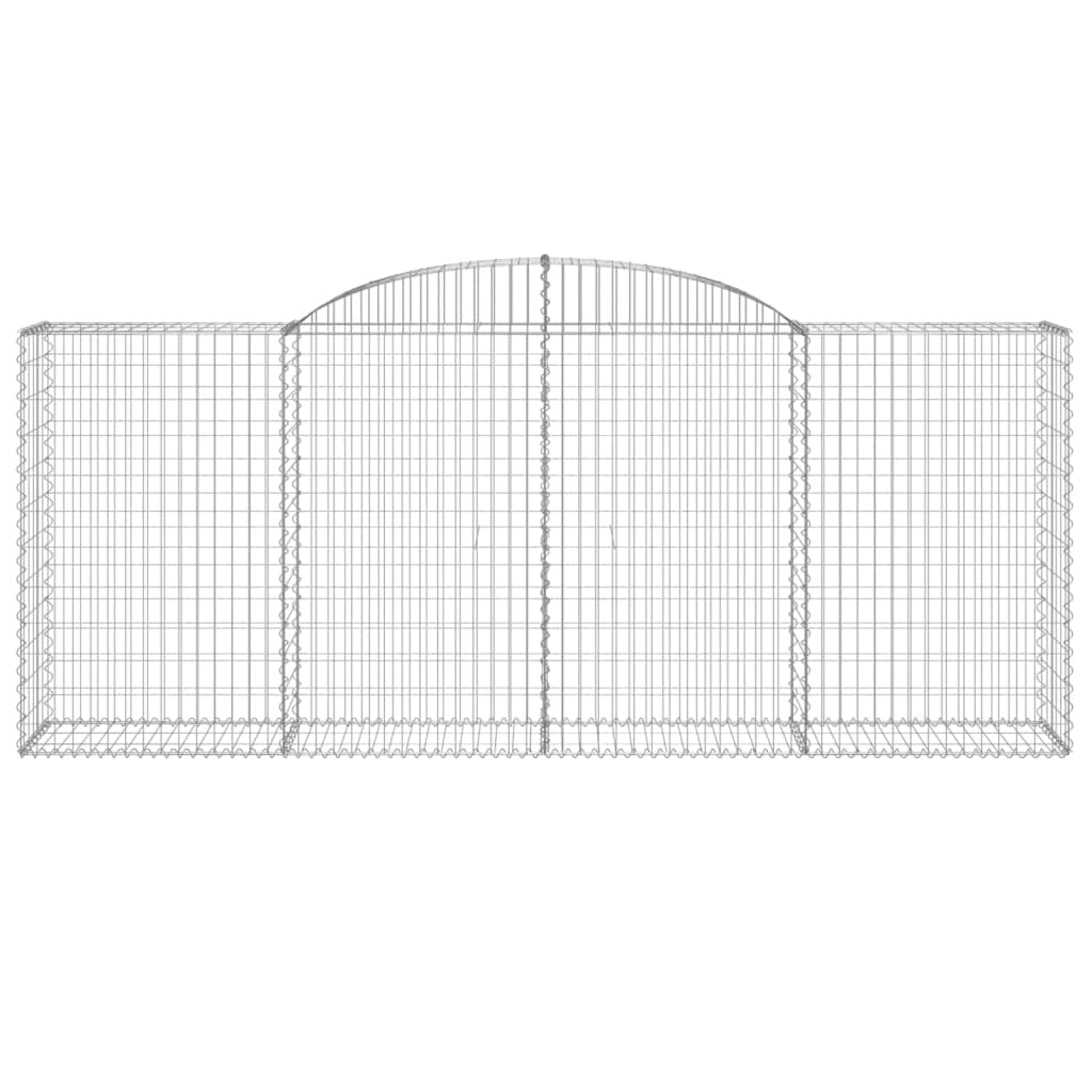 Coșuri gabion arcuite 6 buc. 300x50x120/140 cm, fier galvanizat GartenMobel Dekor