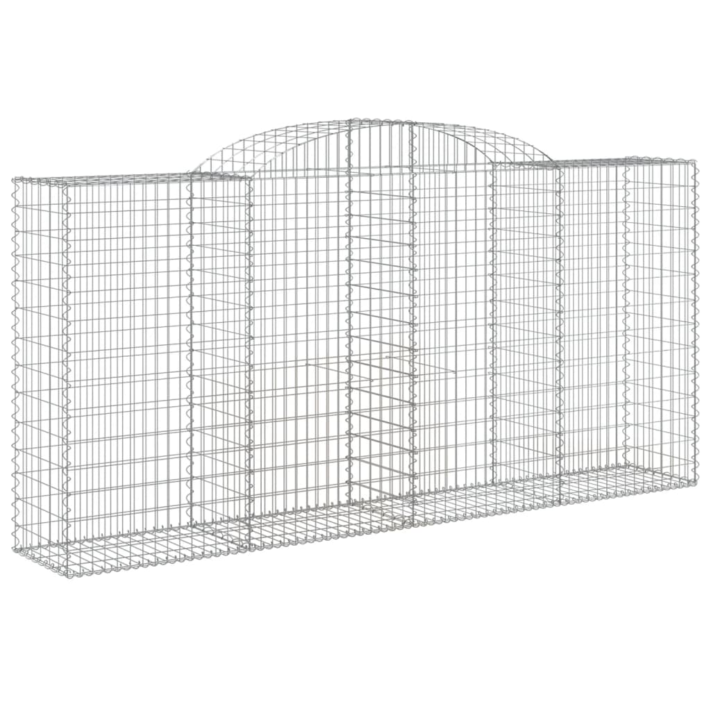 Coșuri gabion arcuite 6 buc, 300x50x140/160cm, fier galvanizat GartenMobel Dekor