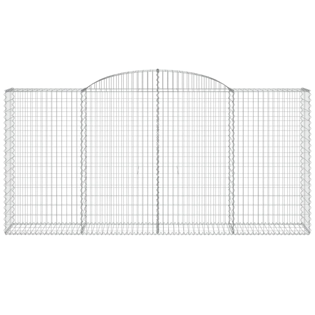 Coșuri gabion arcuite 6 buc, 300x50x140/160cm, fier galvanizat GartenMobel Dekor