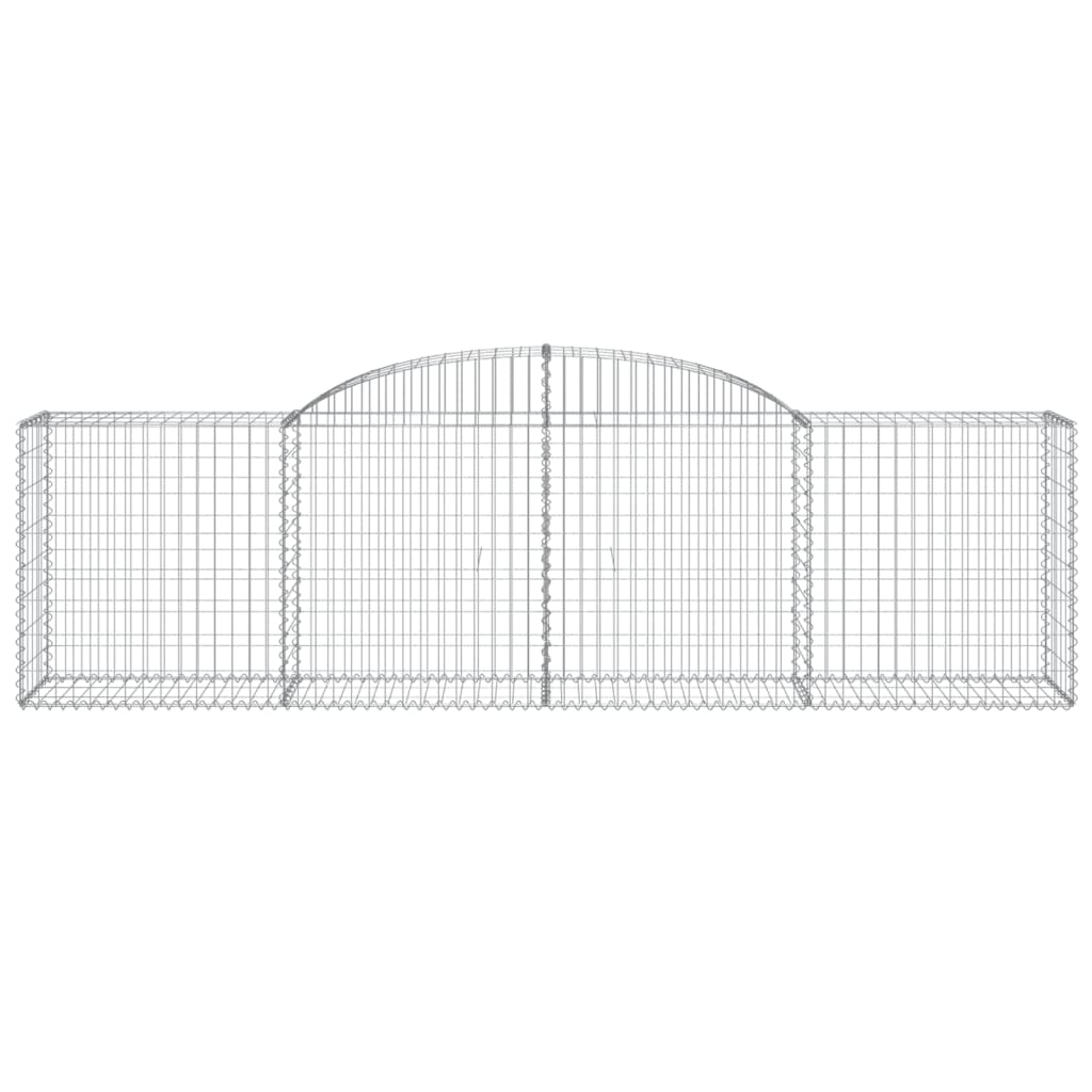 Coșuri gabion arcuite 6 buc, 300x50x80/100 cm, fier galvanizat GartenMobel Dekor