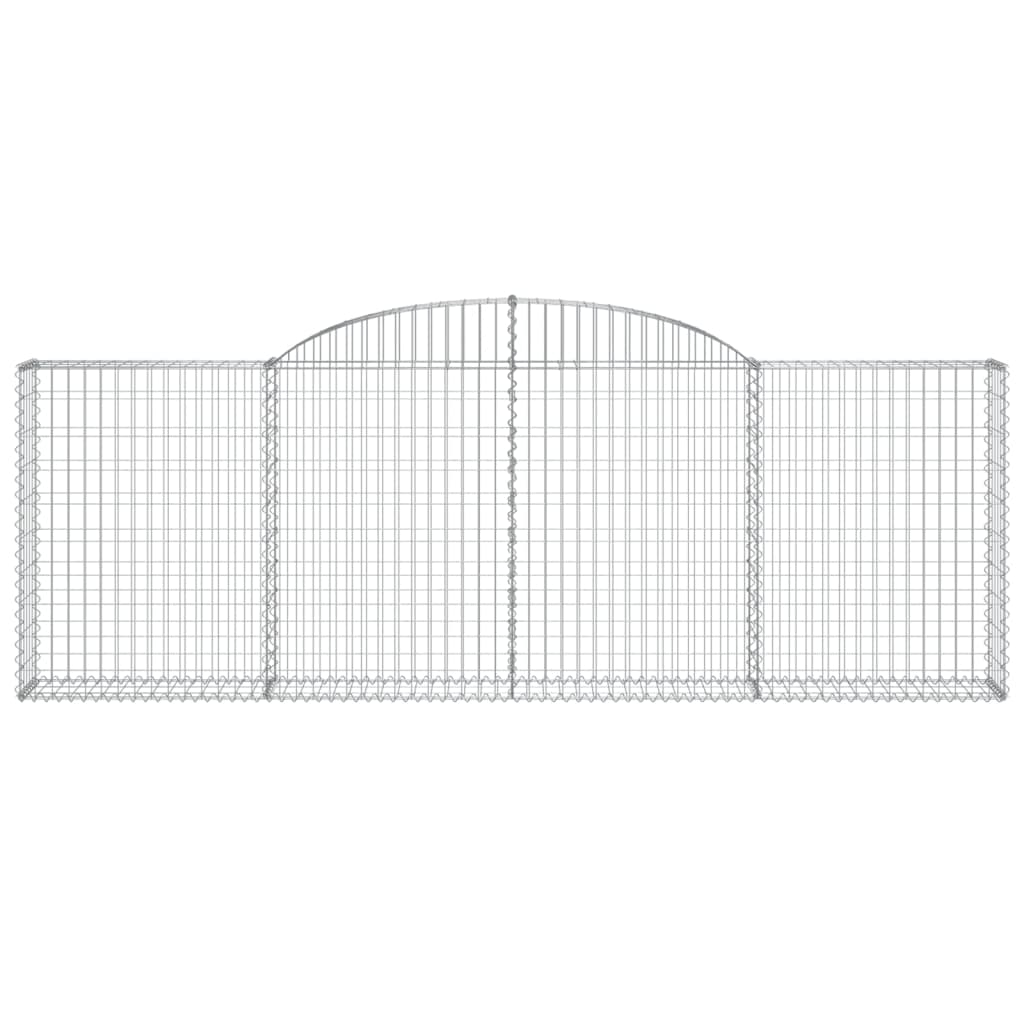 Coșuri gabion arcuite 8 buc, 300x30x100/120 cm fier galvanizat GartenMobel Dekor