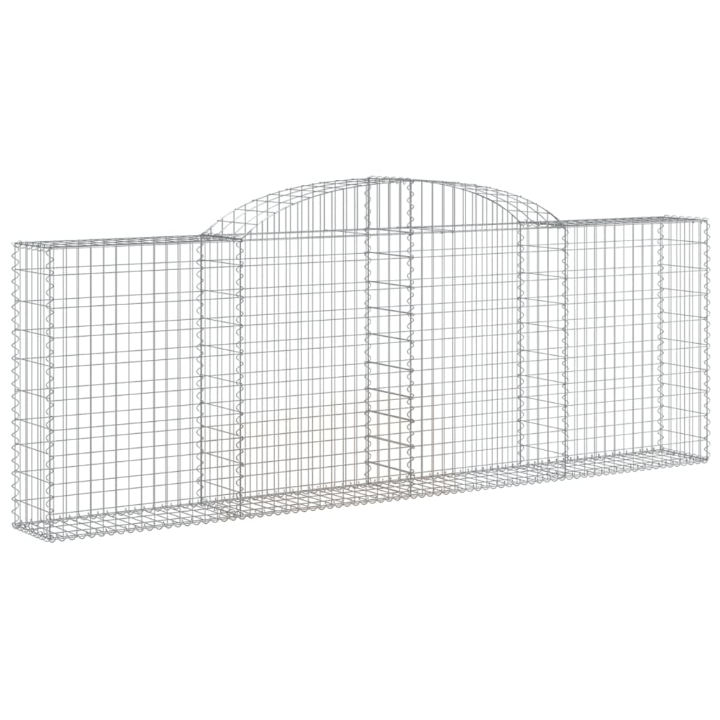 Coșuri gabion arcuite 8 buc, 300x30x100/120 cm fier galvanizat GartenMobel Dekor