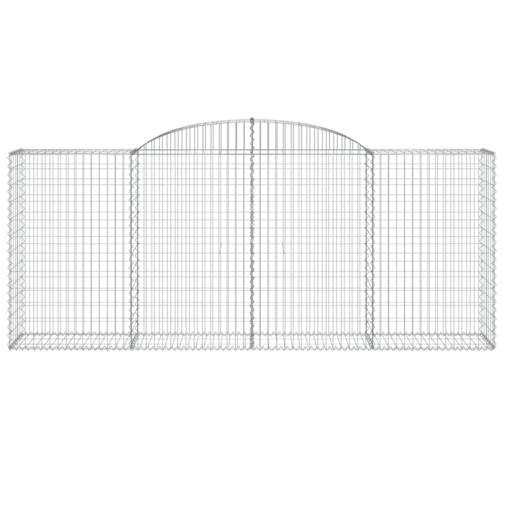 Coșuri gabion arcuite 8 buc. 300x50x120/140 cm, fier galvanizat GartenMobel Dekor